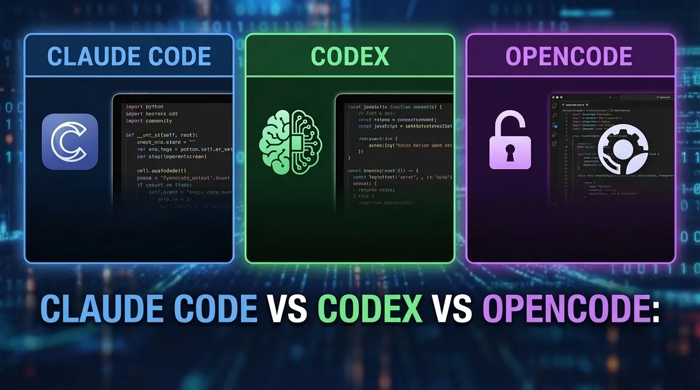Claude Code vs Codex vs OpenCode (2026)