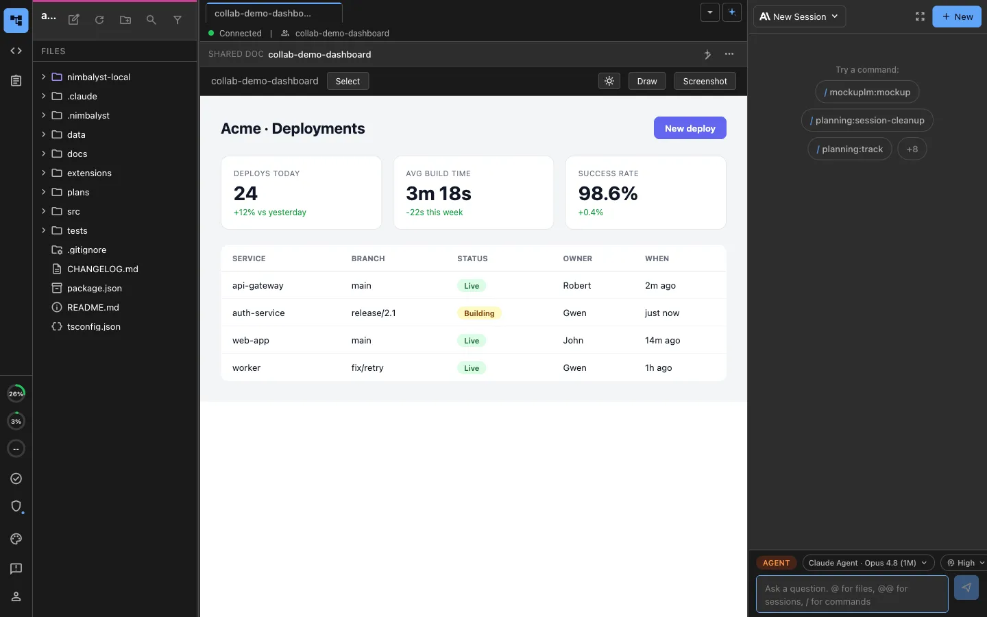 Generate a rendered UI mockup