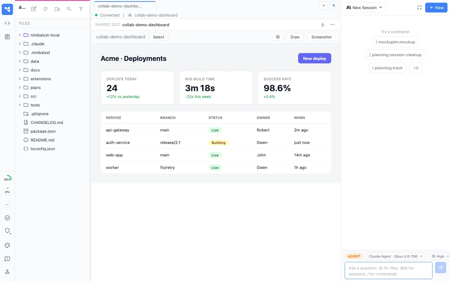 Generate a rendered UI mockup