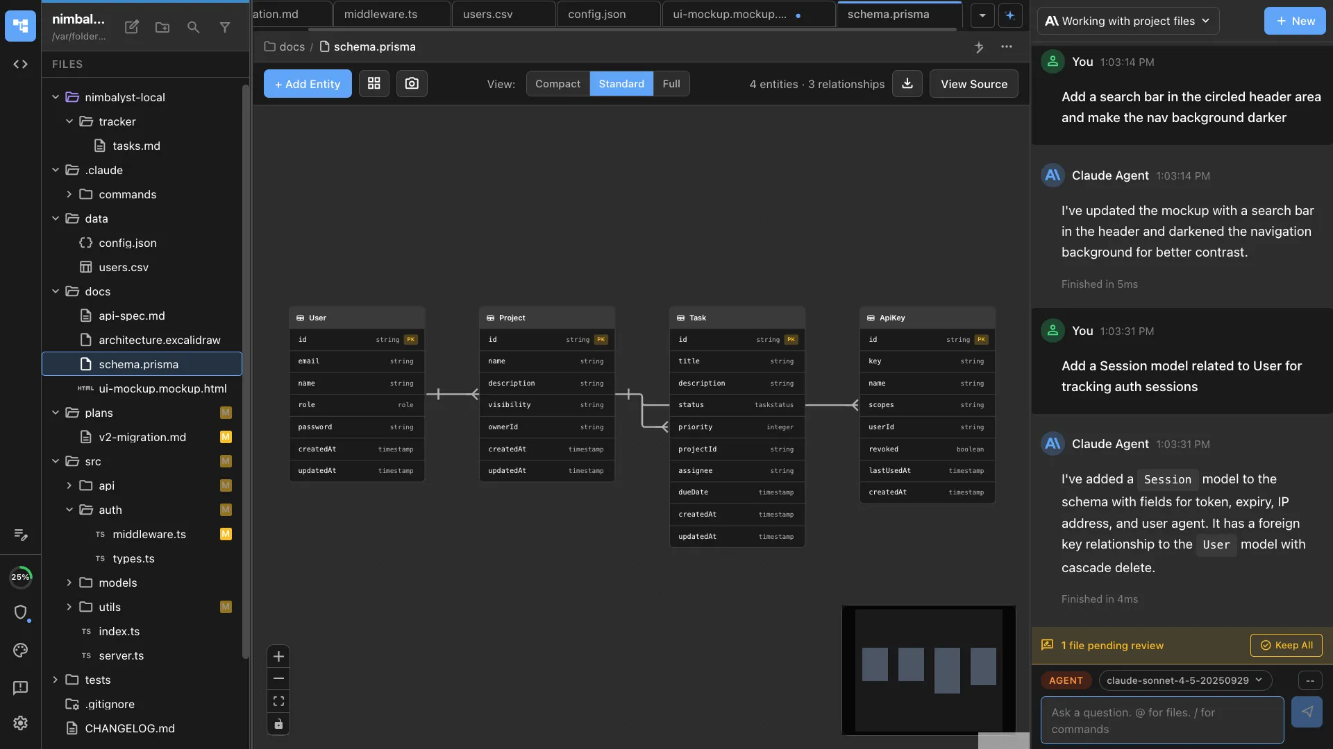 Data model / entity relationship diagram editor