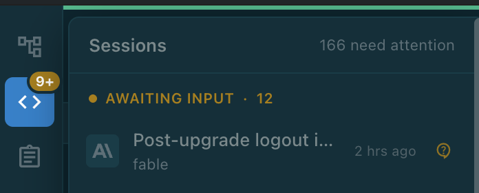 Agent attention list